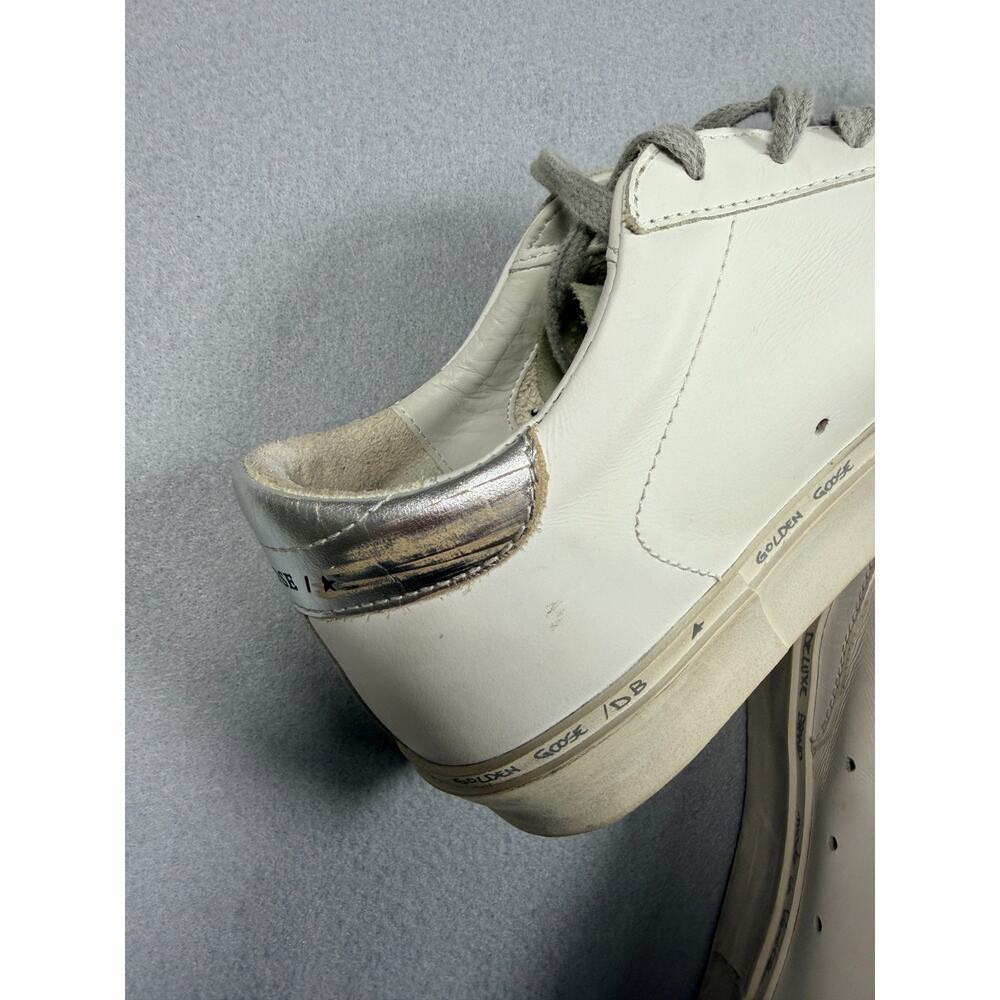 Golden Goose Hi Star Low Top Platform Sneakers White Leopard Star Size 39 EU 9 U - Picture 5 of 13